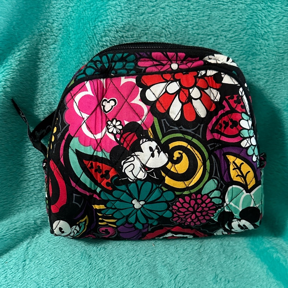 Vera Bradley Multicolor Floral Cosmetic Bag Disney